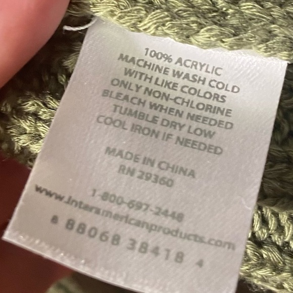 DIP open knit cardigan sweater light green open style XS - Picture 4 of 5